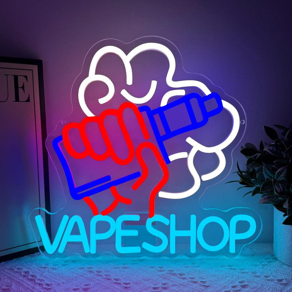 Vaping Store - Неоновая вывеска для вейп-шопа, электронные сигареты,